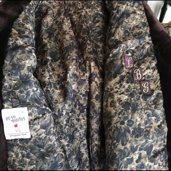 VTG. BEAU MOUTON GENUINE LAMB FUR Jacket SZ S-M - Picture 4 of 9